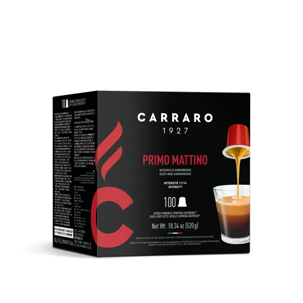 Primo Mattino – 100 Nespresso®* compatible capsules