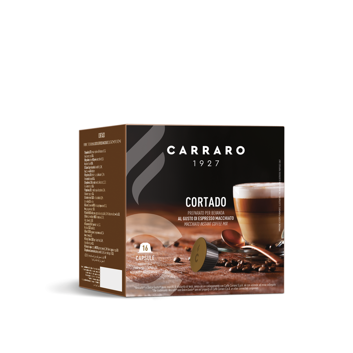 Cortado - 16 capsule compatibili Dolce Gusto®*
