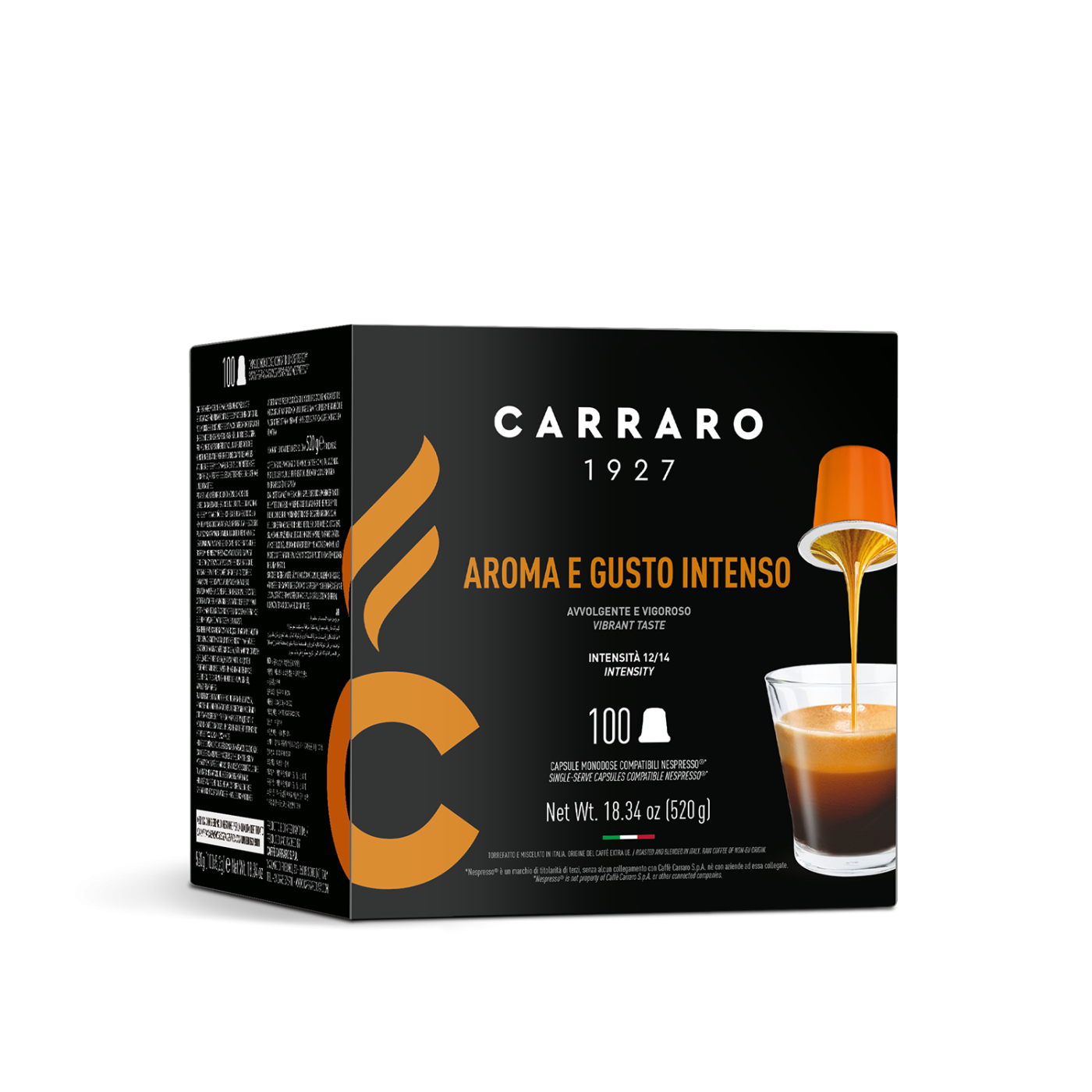 Aroma e Gusto Intenso - 100 capsule compatibili Nespresso®*