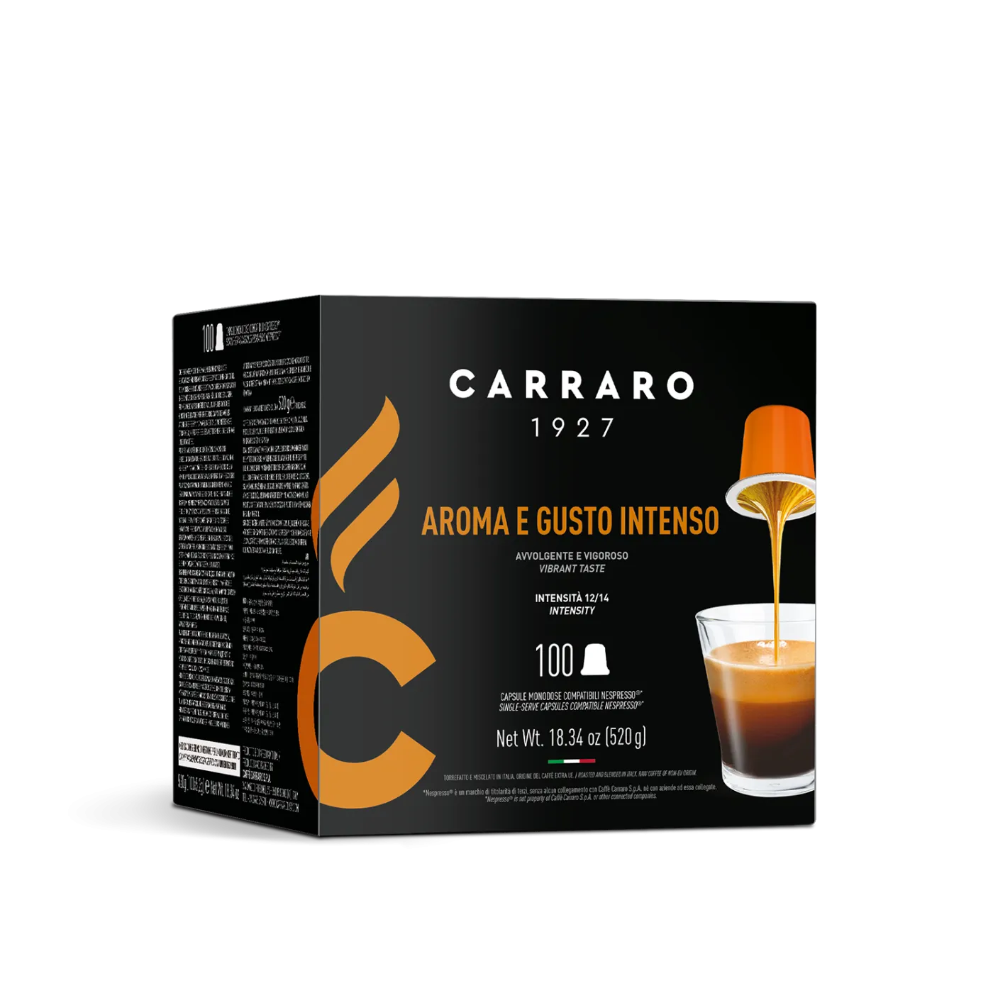 Aroma e Gusto Intenso – 100 capsule compatibili Nespresso®*