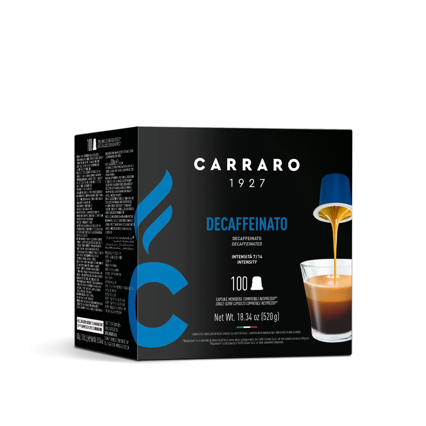 Decaffeinato – 100 capsule compatibili Nespresso®*
