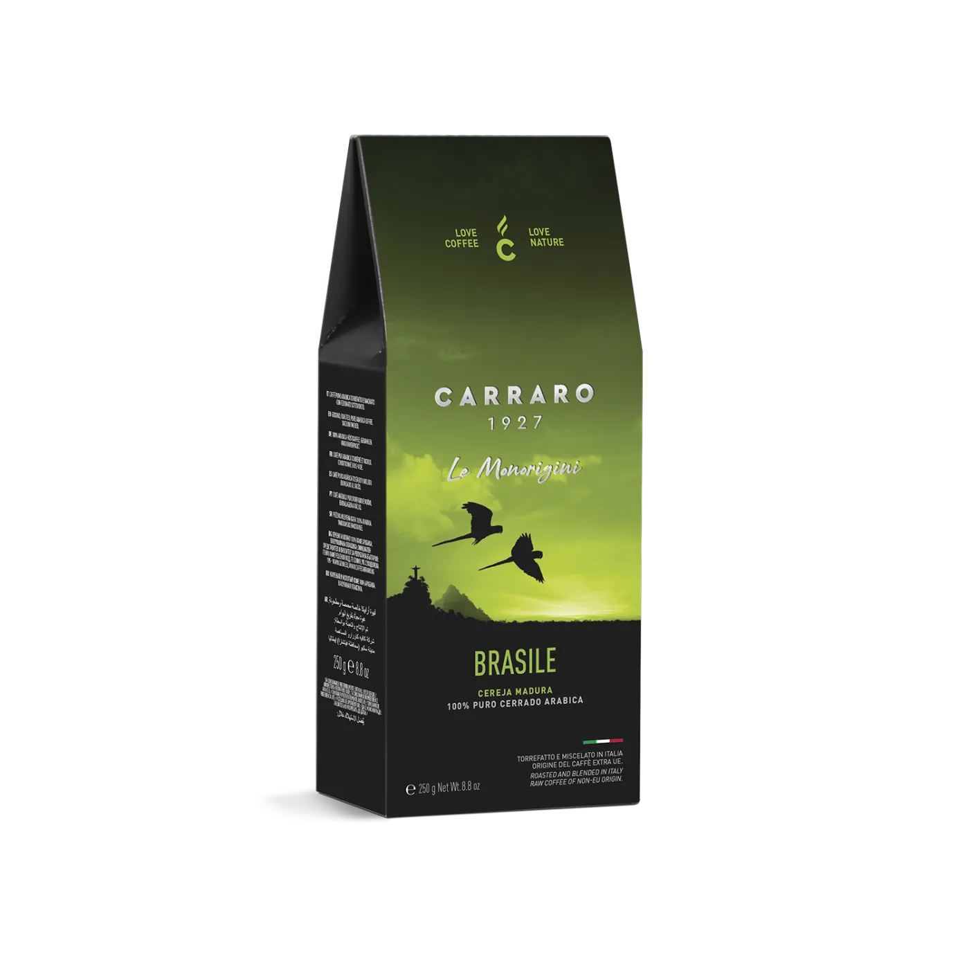 Brasile – caffè macinato sottovuoto in astuccio da 250 g