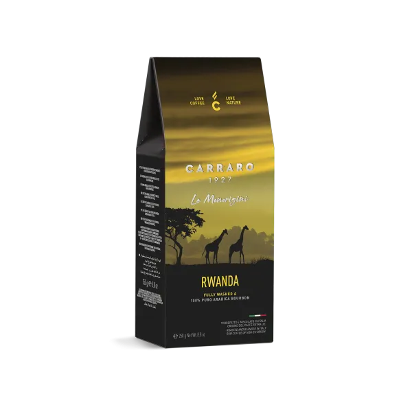 Rwanda – caffè macinato sottovuoto in astuccio da 250 g
