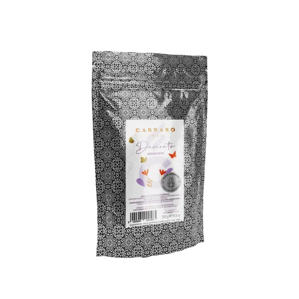 Decerato – dewaxed ground coffee standpack 250 g