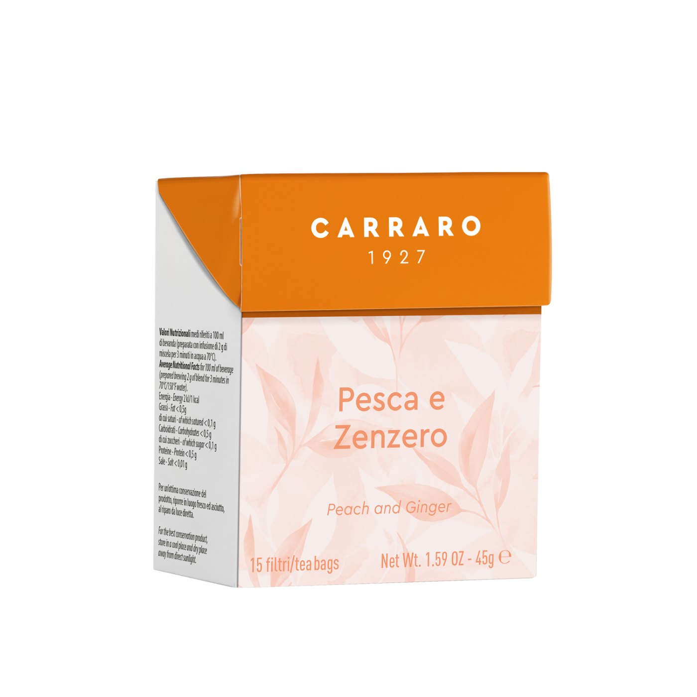 Pesca e zenzero - 15 bustine