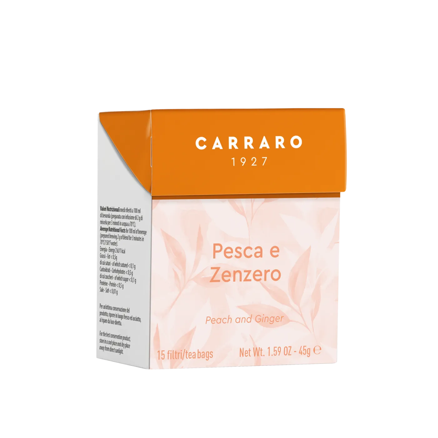 Pesca e zenzero – 15 bustine