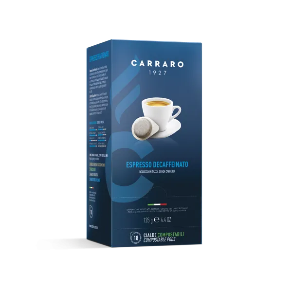 Espresso Decaffeinato – 18 pods of 7 g
