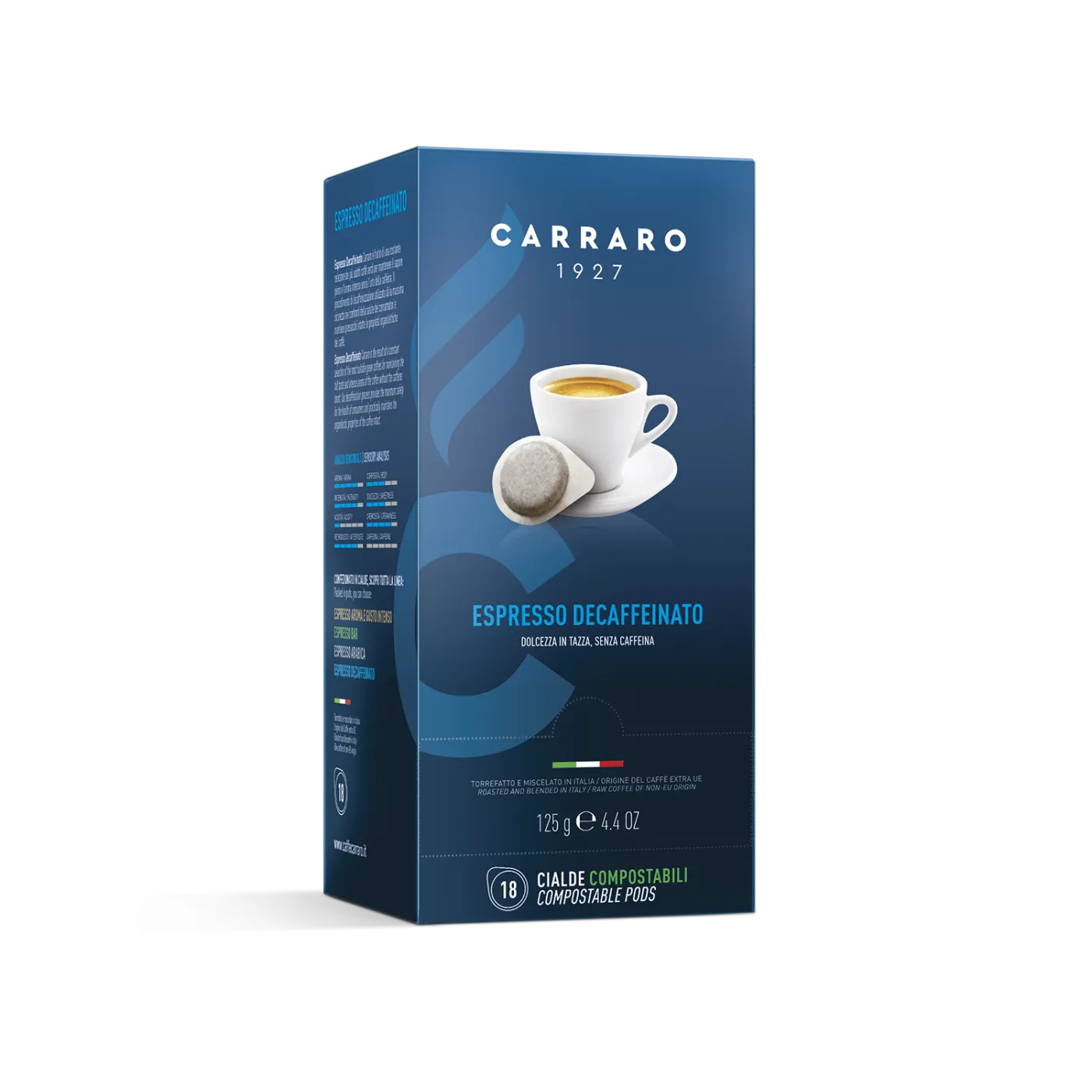 Espresso Decaffeinato – 18 pods of 7 g