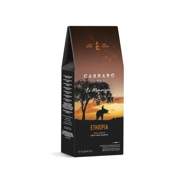 Ethiopia – caffè macinato sottovuoto in astuccio da 250 g