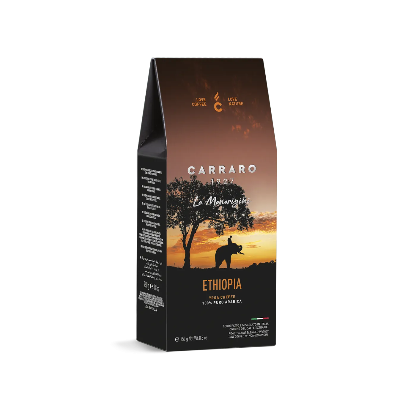 Ethiopia – caffè macinato sottovuoto in astuccio da 250 g