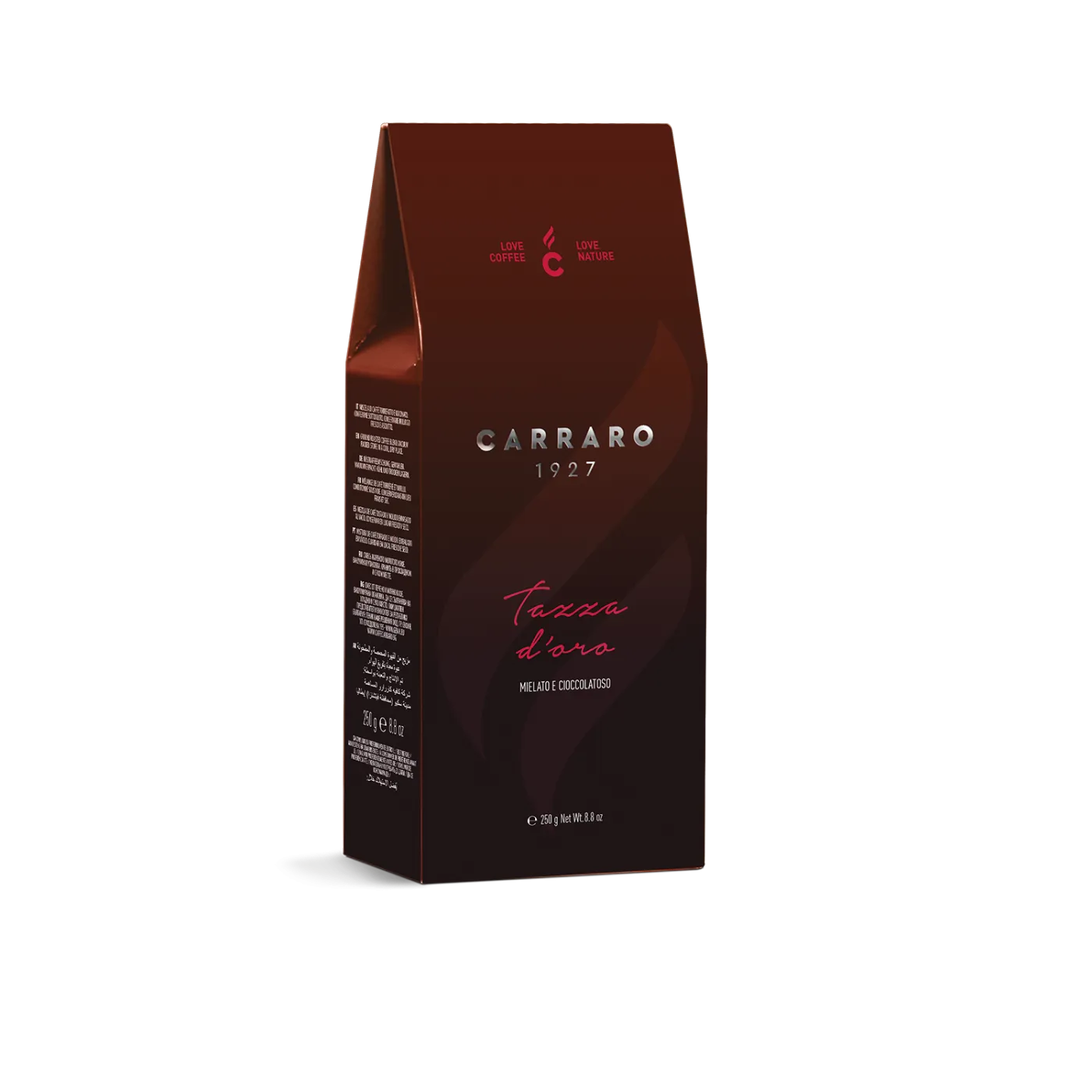 Tazza d’Oro – caffè macinato sottovuoto in astuccio da 250 g