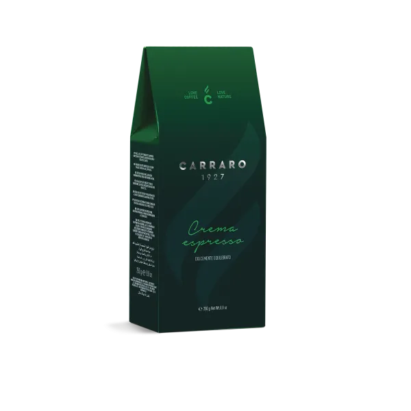 Crema Espresso – ground coffee vacuum pack in a box 250 g