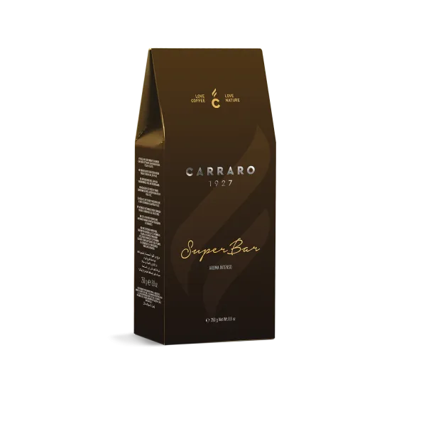 Super Bar – caffè macinato sottovuoto in astuccio da 250 g