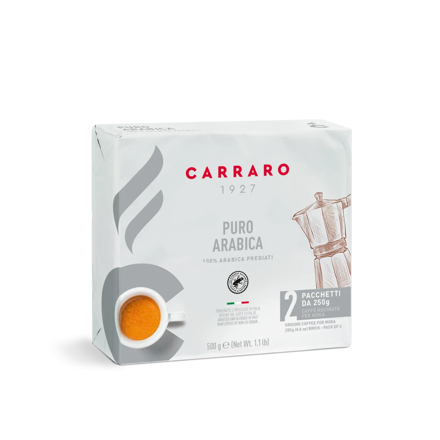 Puro Arabica – caffè macinato 2×250 g