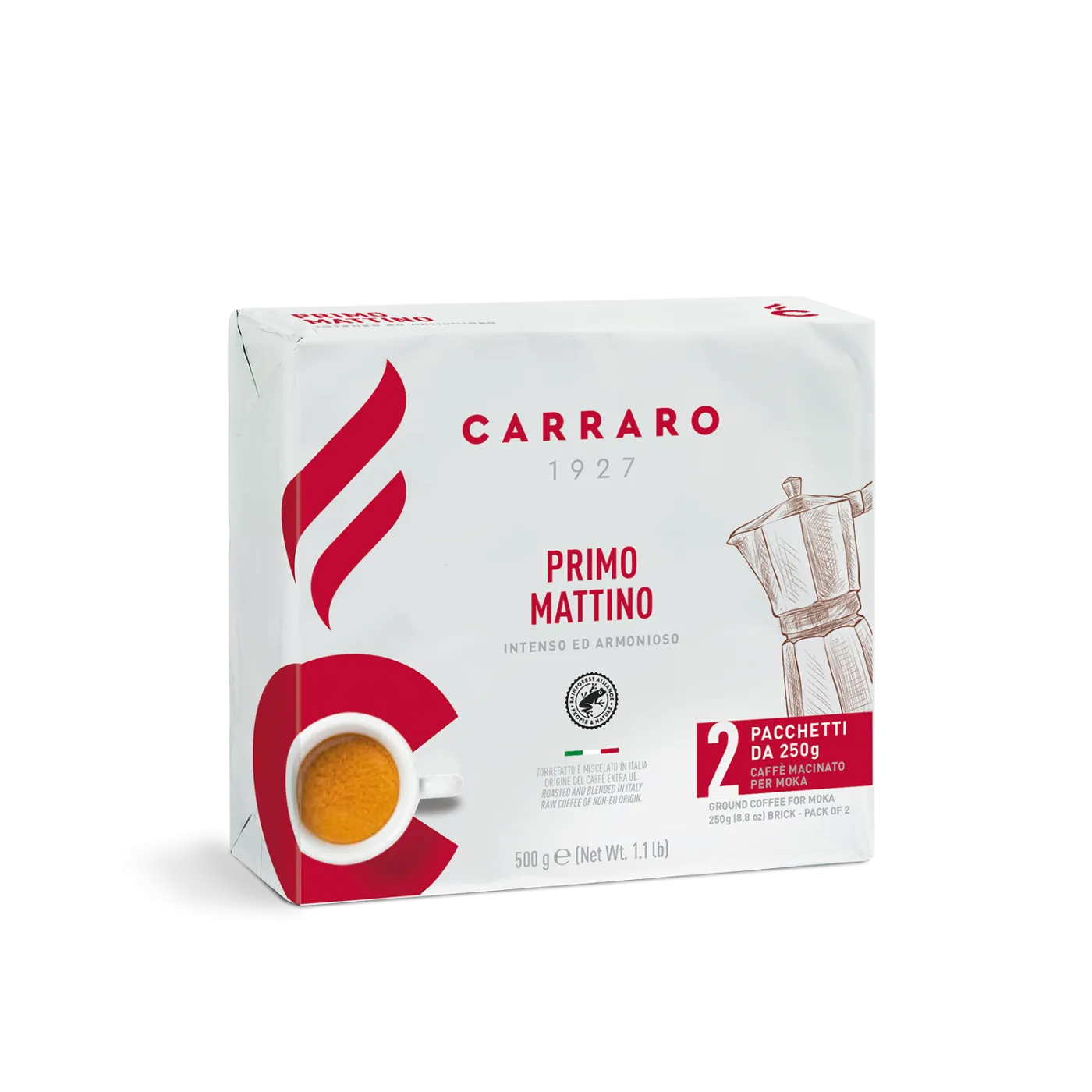 Primo Mattino – ground coffee 2×250 g