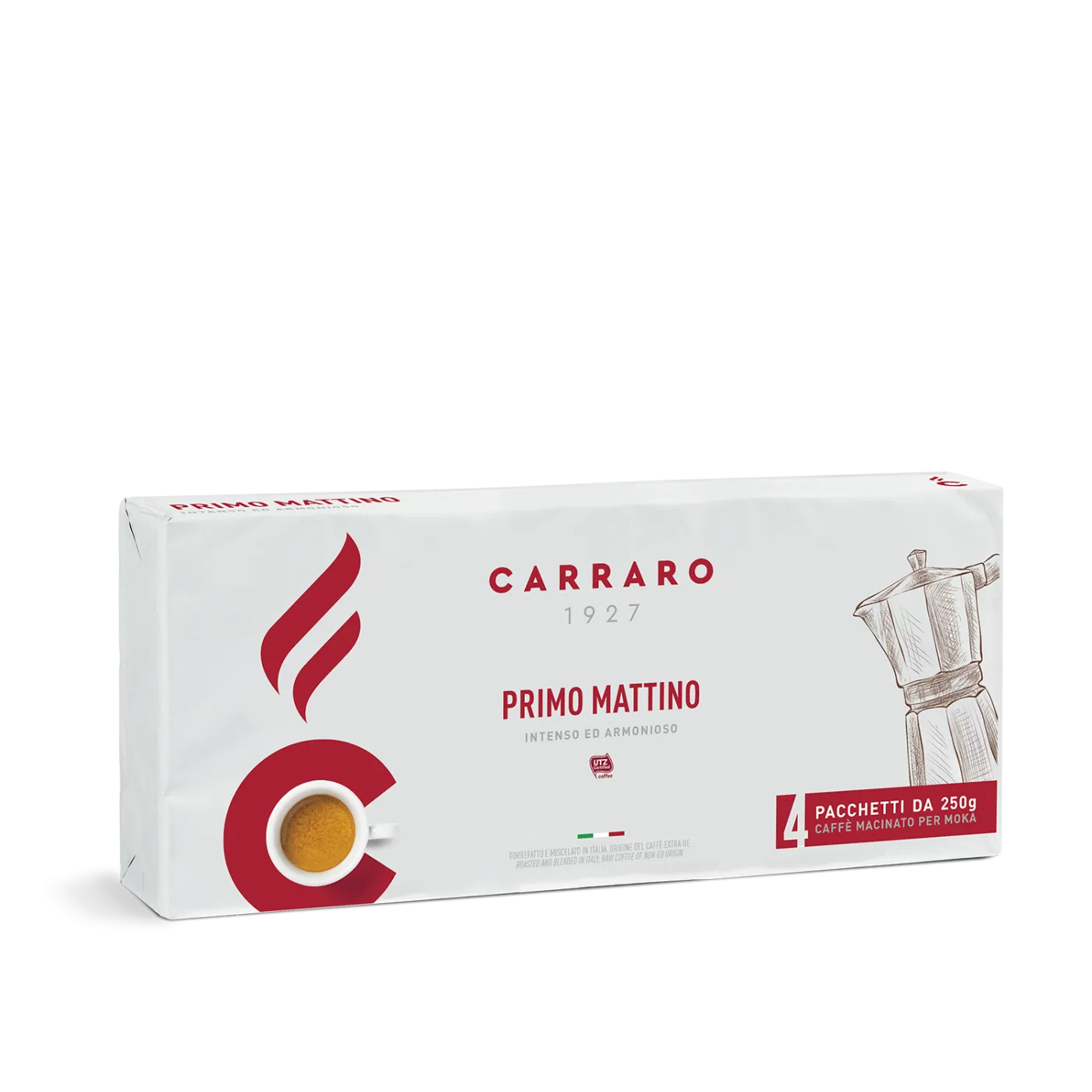 Primo Mattino – caffè macinato 4×250 g