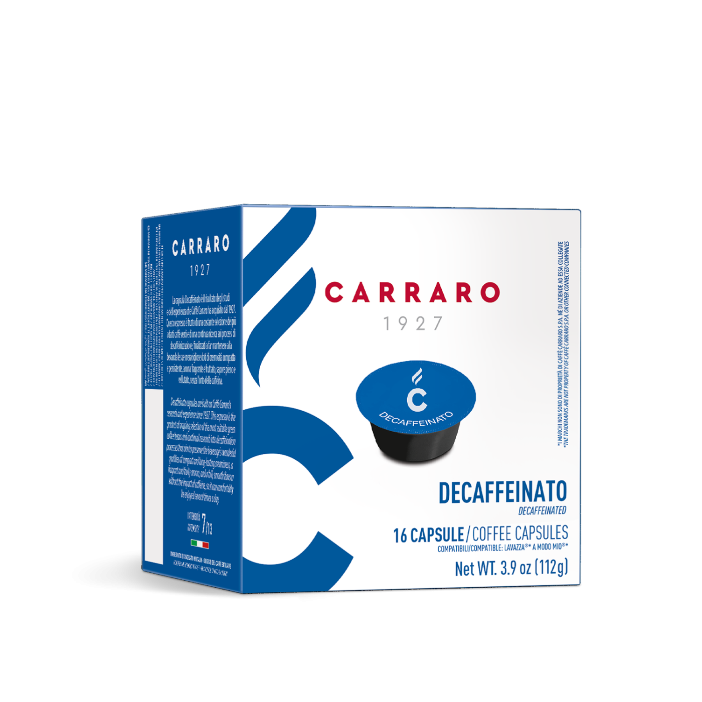 Decaffeinato - 16 capsule compatibili A Modo Mio®*