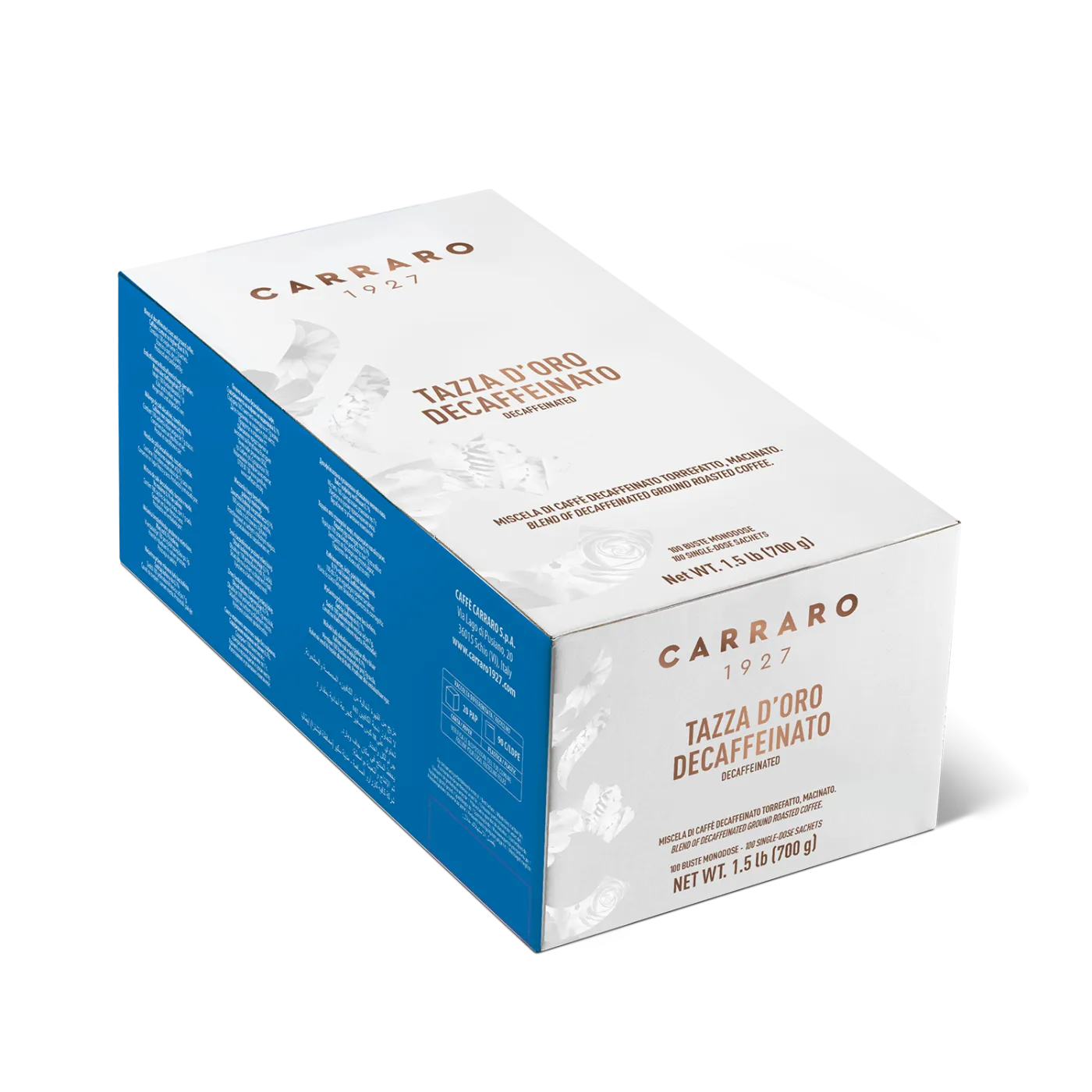 Tazza d’Oro decaffeinato – astuccio con 100 buste monodose