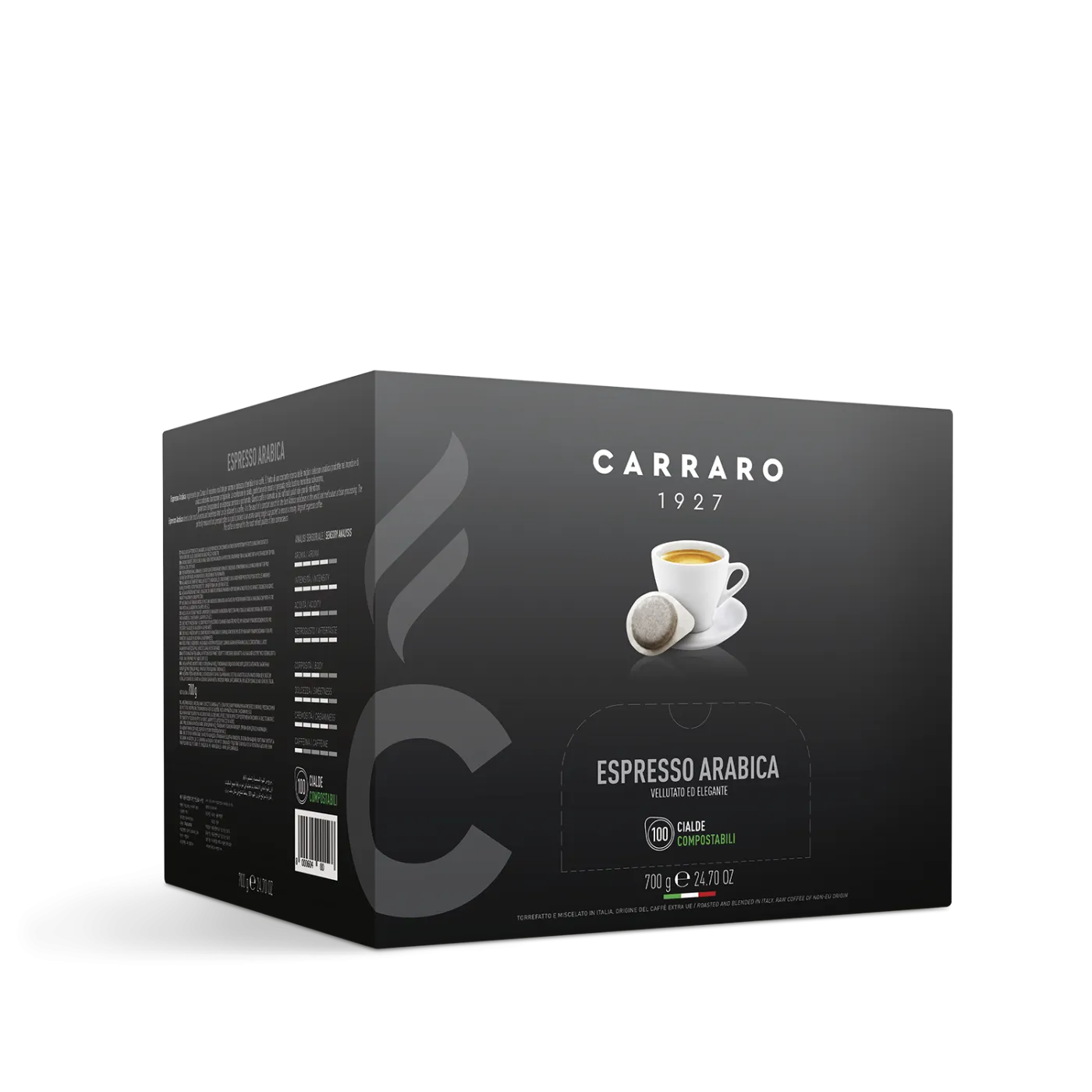 Espresso arabica 100% – 100 cialde da 7 g