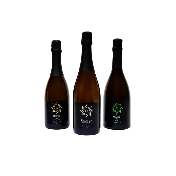 Carraro Experience – Trio Prosecco Brut, Extra Dry e 0.0%