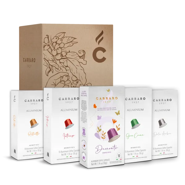 Variety Box – 10 astucci da 10 capsule in alluminio compatibili Nespresso®* – totale 100 capsule