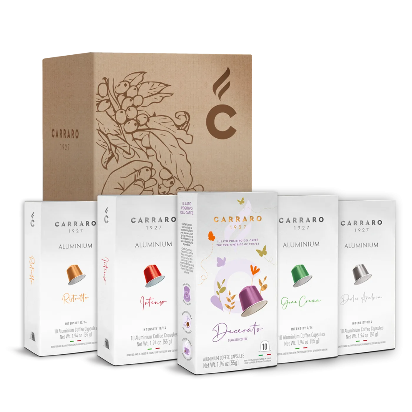 Variety Box – 10 boxes of 10 capsules,100 total Nespresso®* compatible capsules