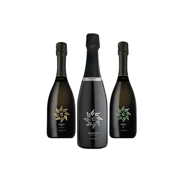 Carraro Experience – Trio Prosecco Brut, Extra Dry e 0.0%