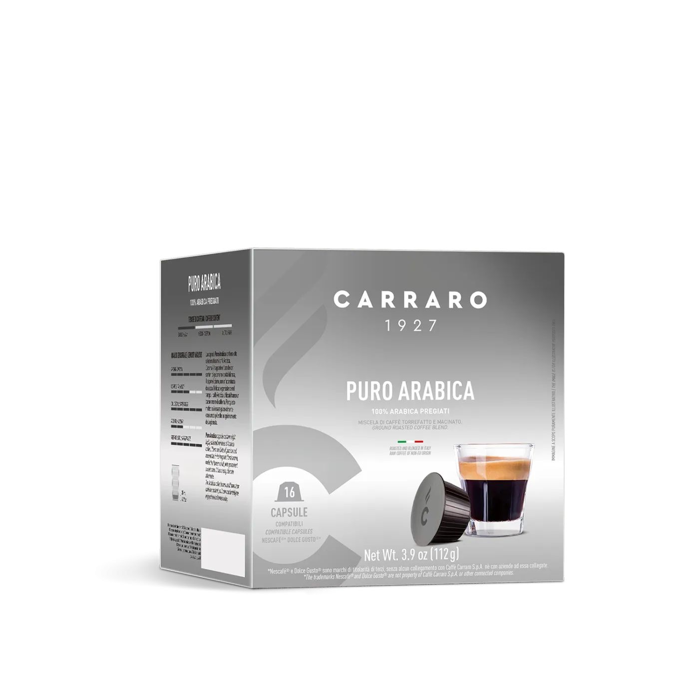 Puro Arabica – 16 Dolce Gusto®* compatible capsules