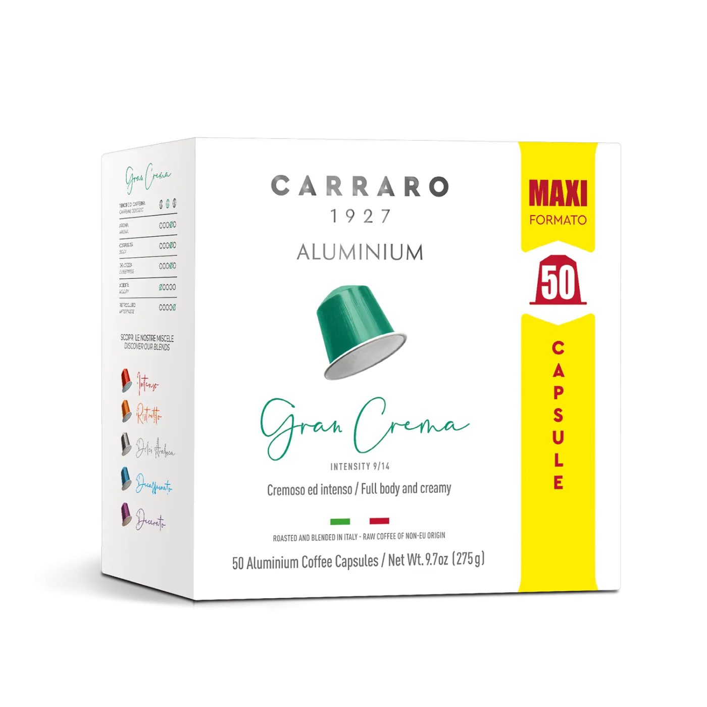 Gran Crema – 50 capsule in alluminio compatibili Nespresso®*