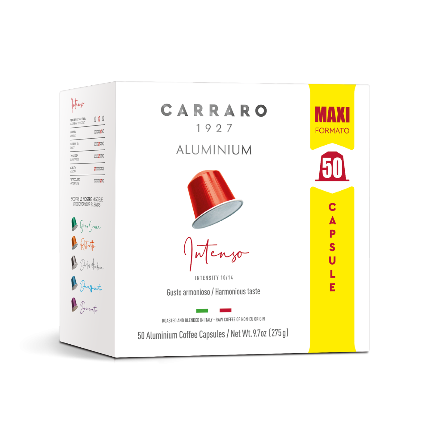 Intenso - 50 capsule in alluminio compatibili Nespresso®*