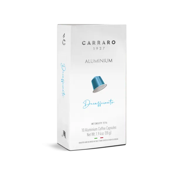 Decaffeinato – 10 capsule in alluminio compatibili Nespresso®*